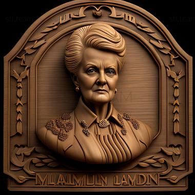 3D model Mrs John Iselin The Manchurian Candidate Angela Lansbu (STL)